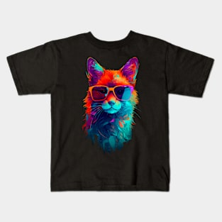 Fox in sunglasses Kids T-Shirt